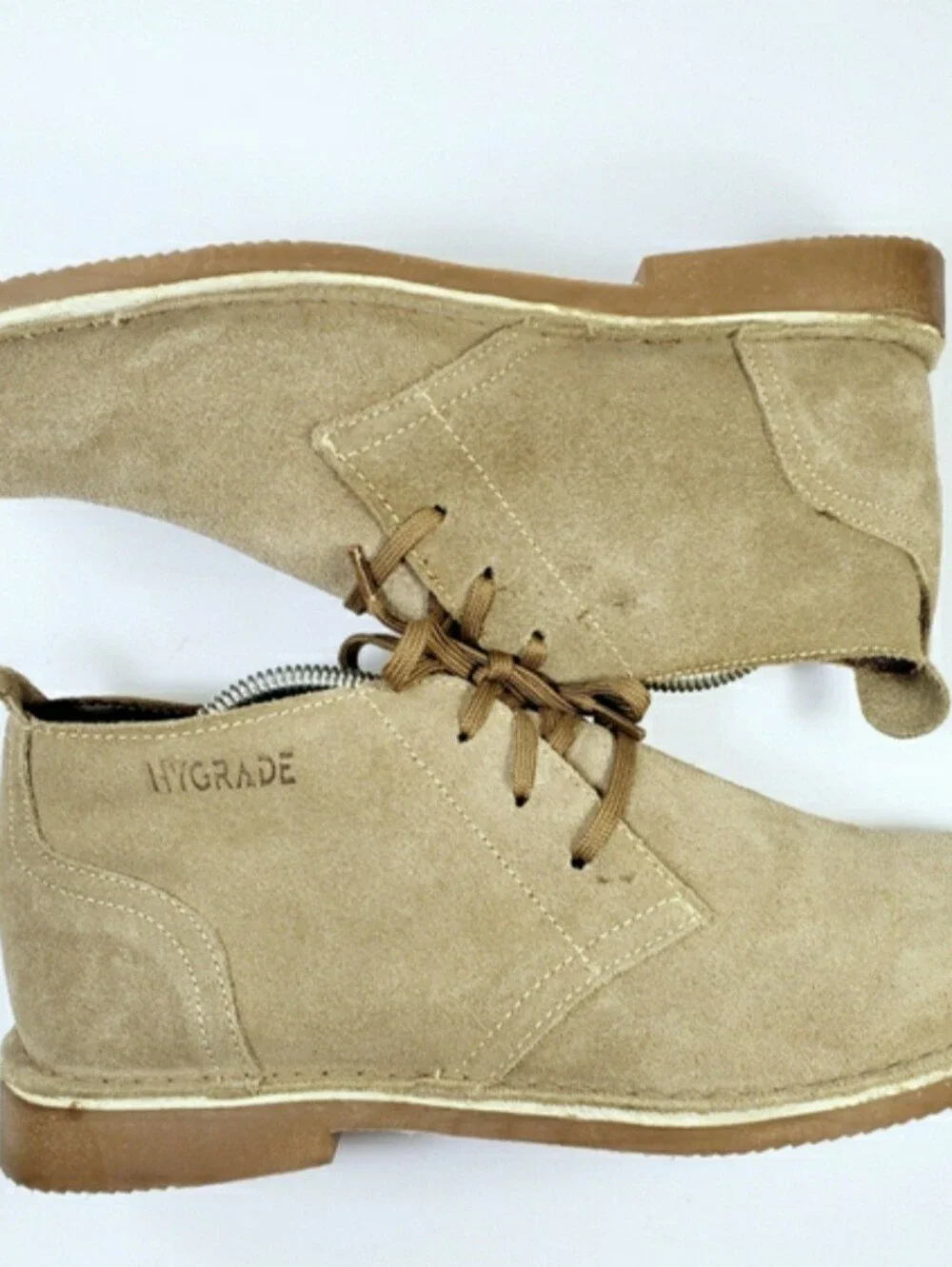 HyGrade Mens Suede Leather Chukka Boots